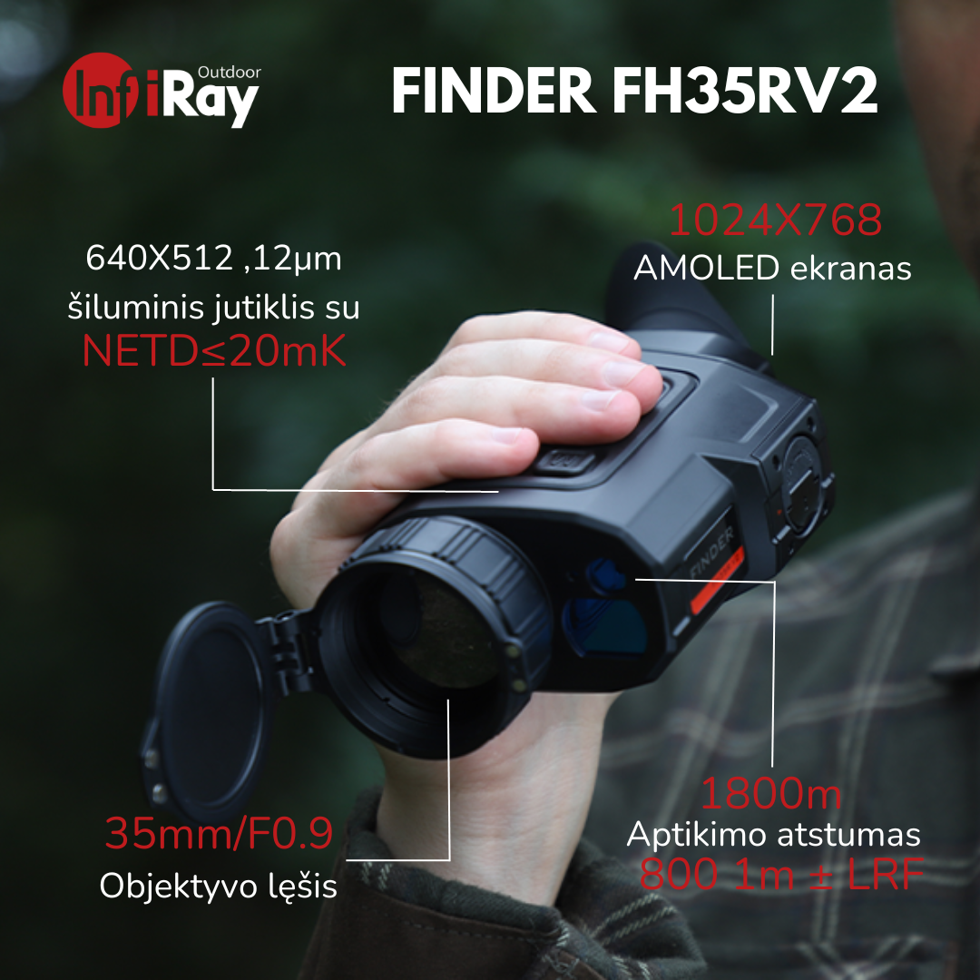 InfiRay FINDER FH35R V2 termovizorius Opticspot