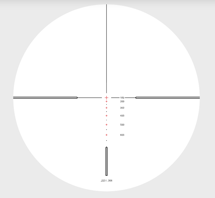 223:.308 Marksman Reticle (20x)